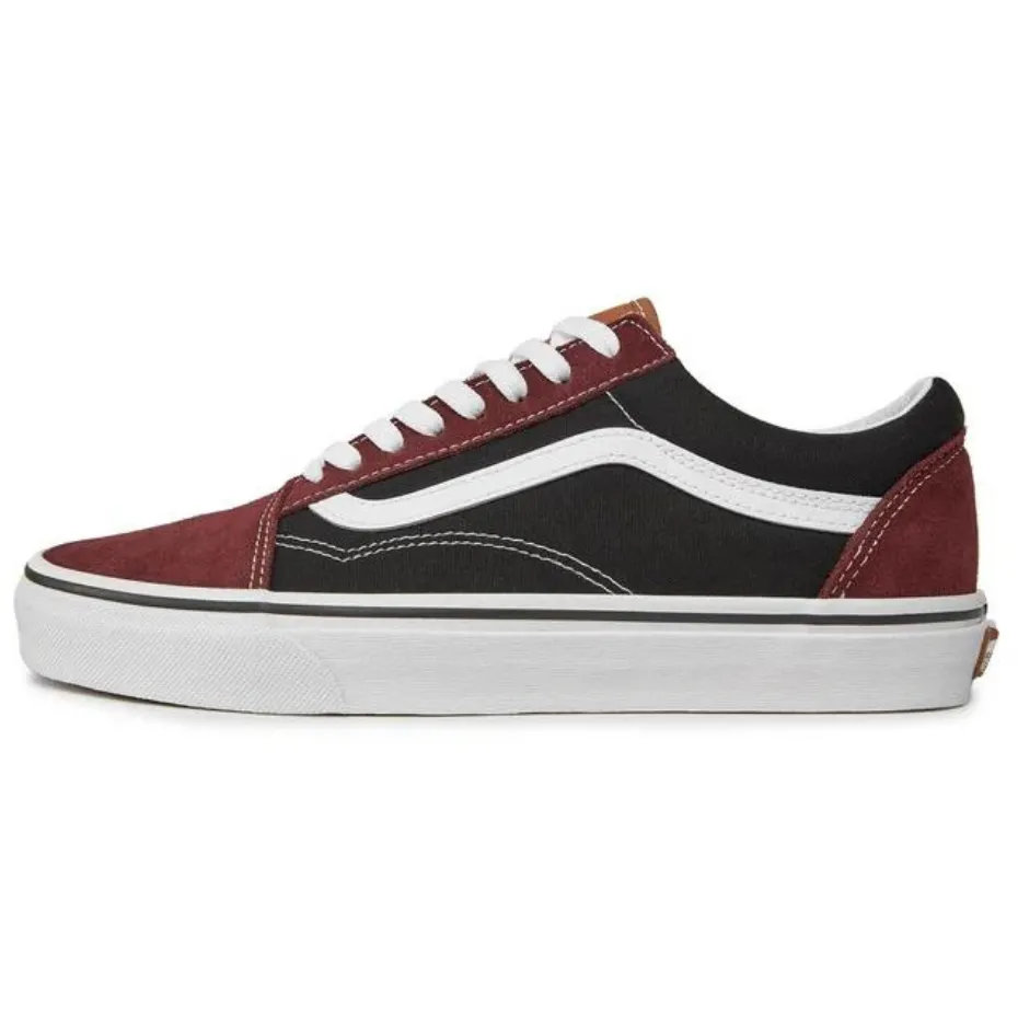 Vans Men's Old Skool Color Block Shoes - Black / Brown